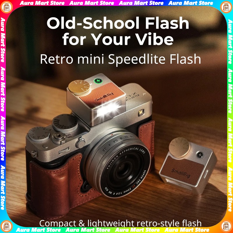 Speedlite Flash External - Внешняя портативная вспышка Smallrig RS-R20 Retro