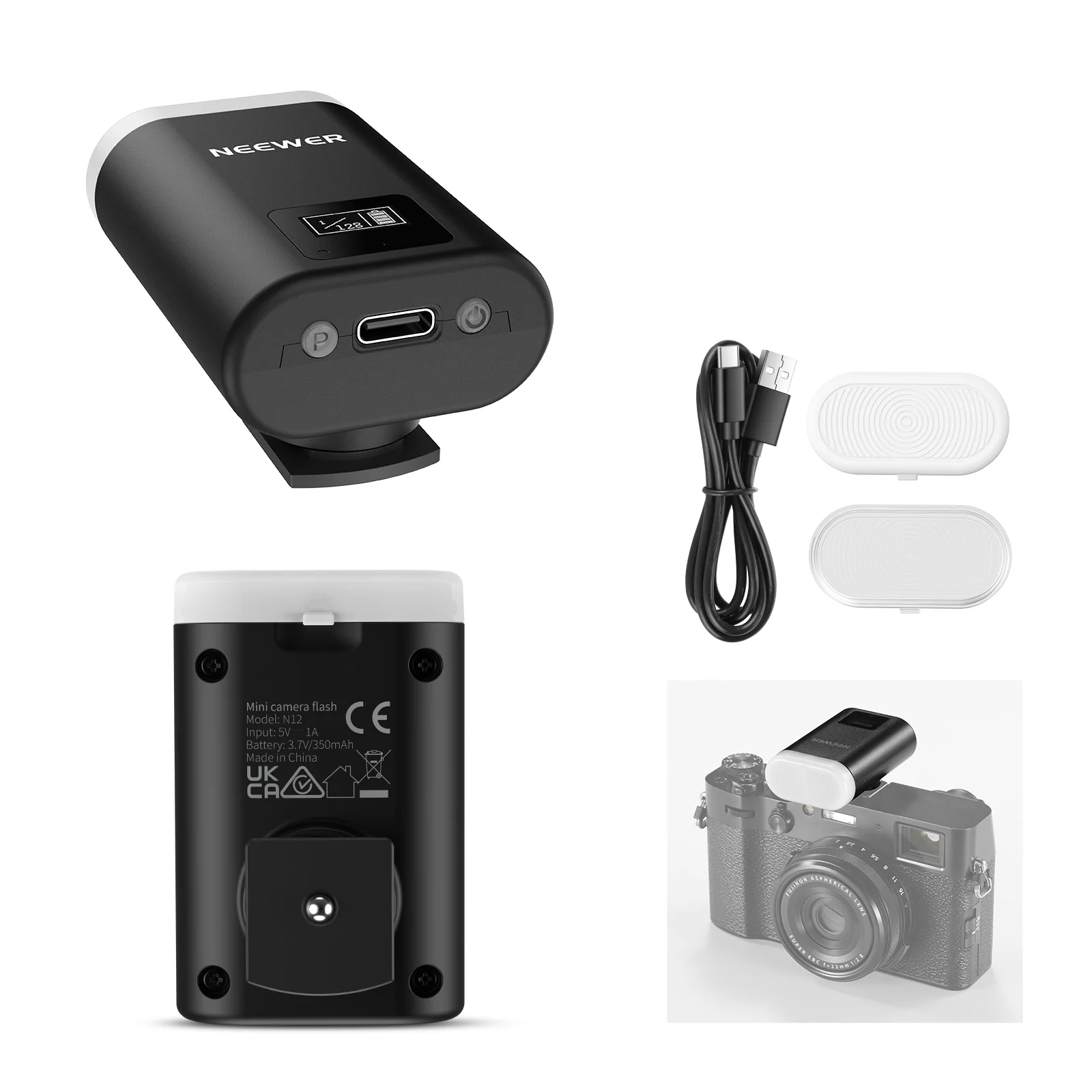 Speedlite Flash External - NEEWER N12 Миниатюрная портативная компактная внешняя
