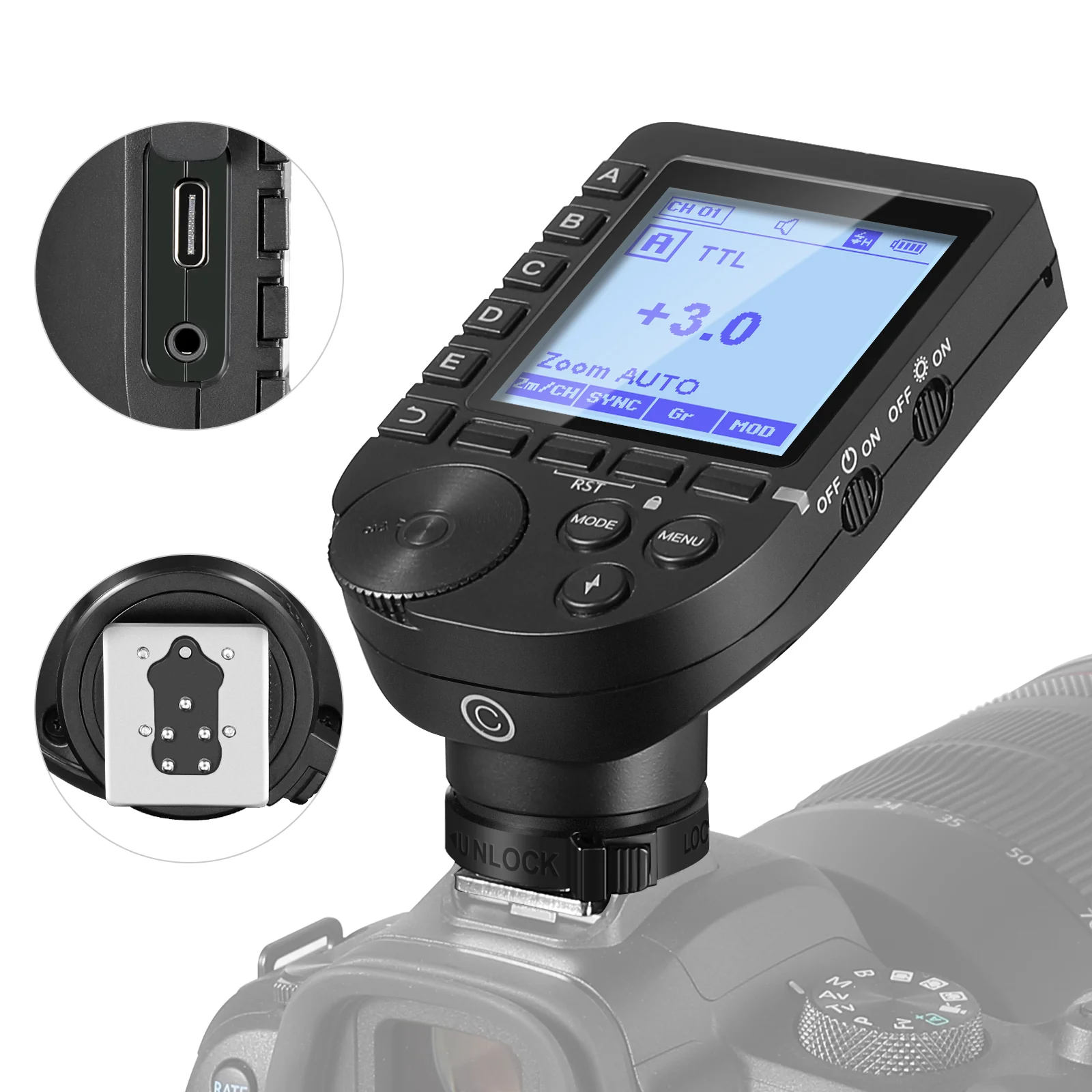Speedlite Flash External - NEEWER QPRO TTL Беспроводной триггер вспышки,