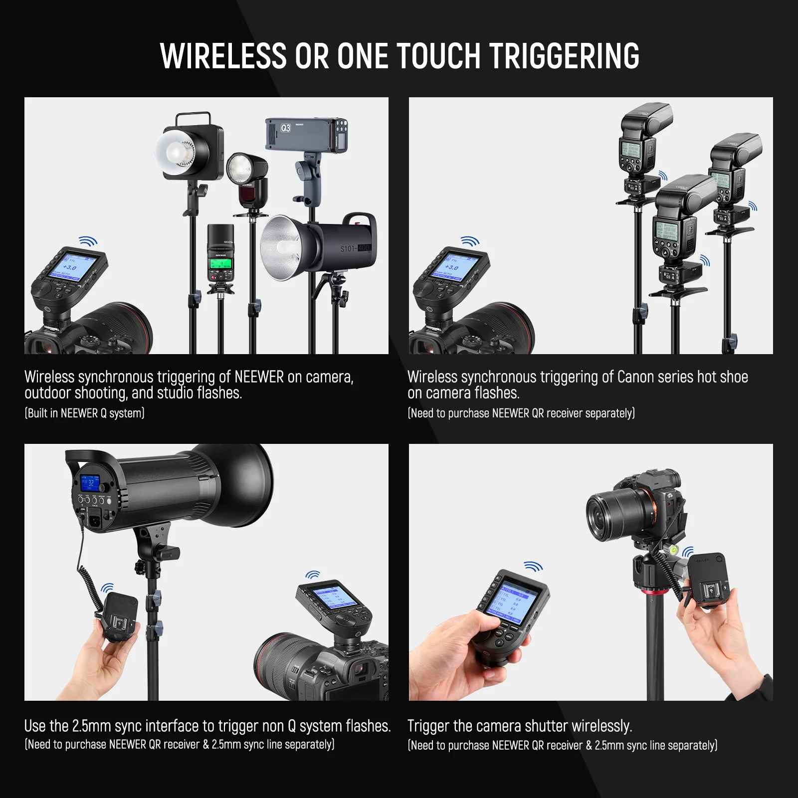 NEEWER QPRO TTL Беспроводной т – обзор и цена Speedlite Flash External